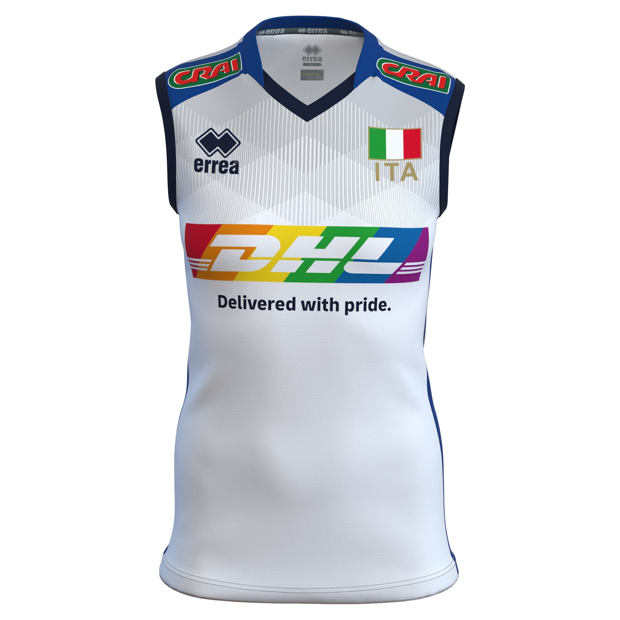 Erreà Italia Womens Volley Away Jersey with Pride 2023
