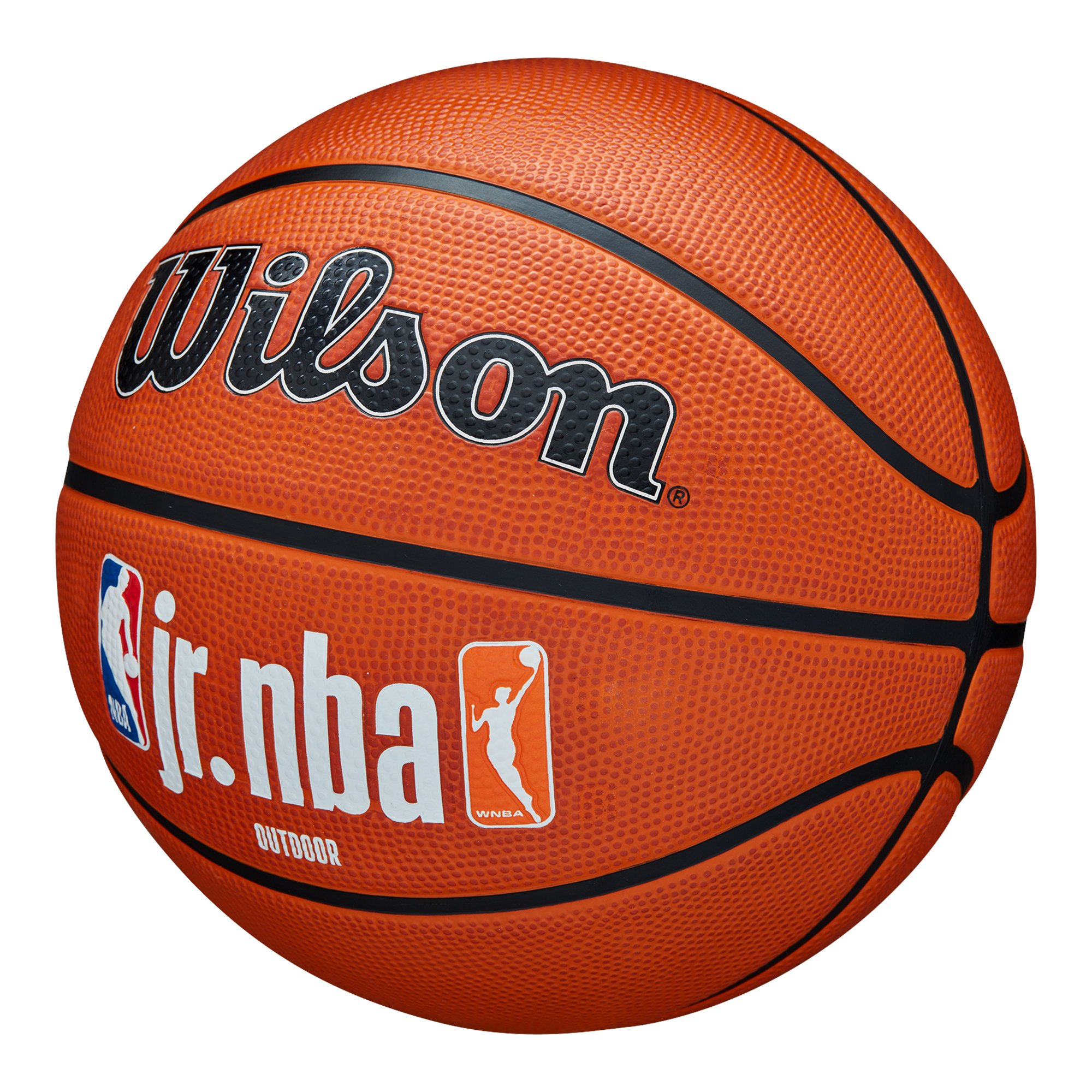 Wilson JR NBA Fam Logo Auth Outdoor Baketball