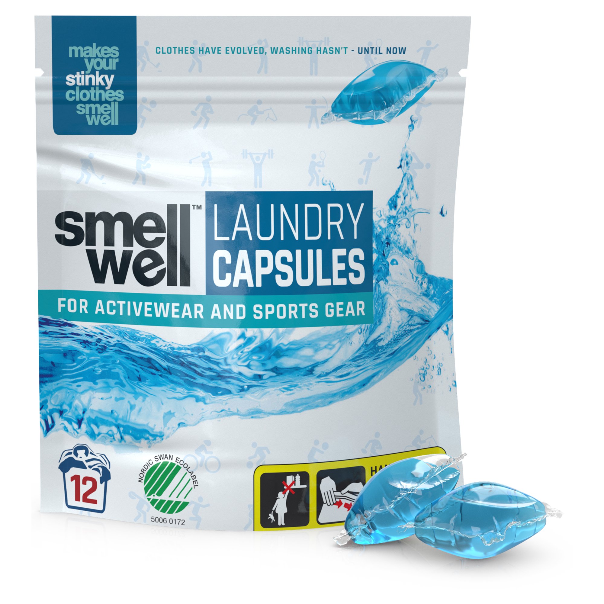 SmellWell Wäschekapseln für Activewear - 12er Pack