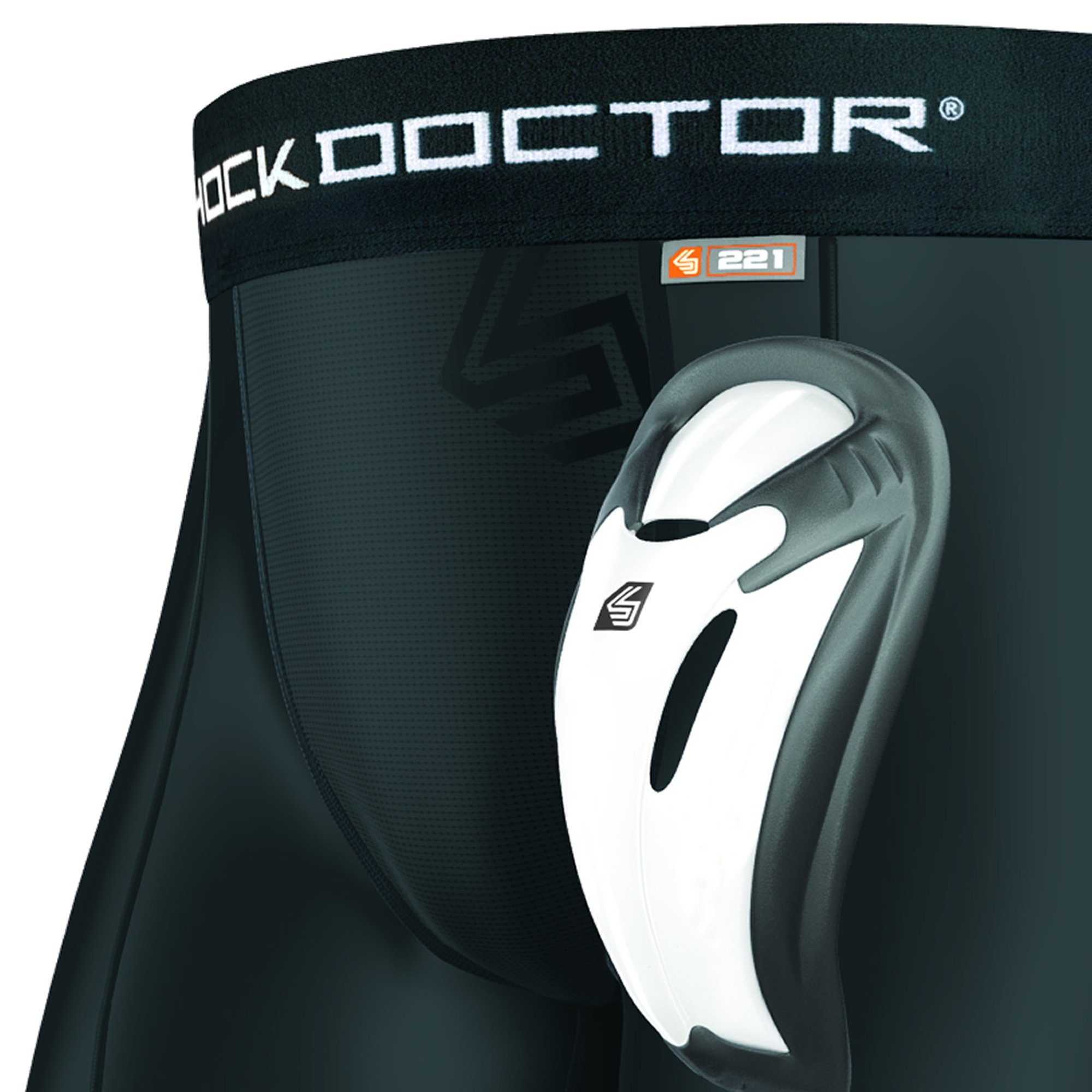 Shock Doctor Core Kompressionshose mit Bioflex Cup 221