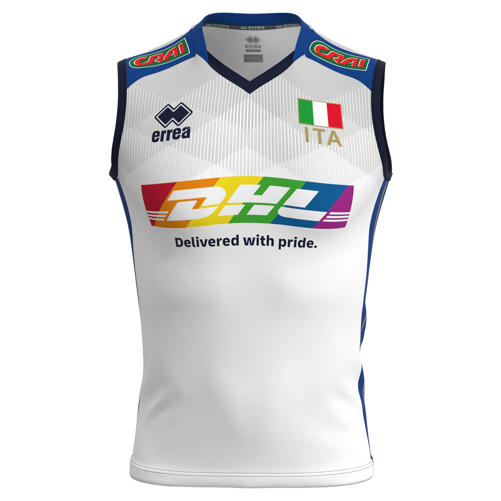 Erreà Italia Volley Away Jersey with Pride 2023