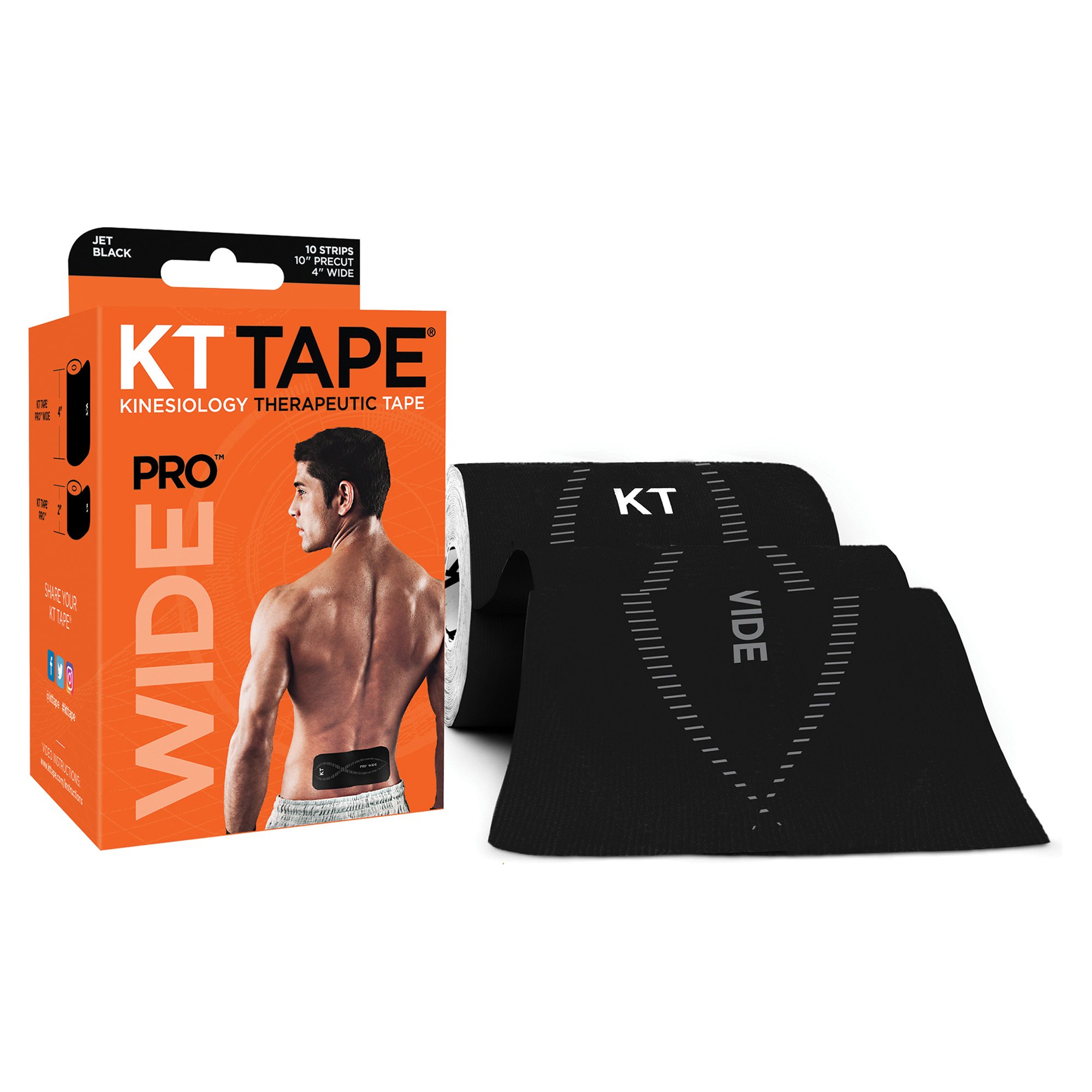 KT Tape Pro Wide 10pcs Pre-Cut