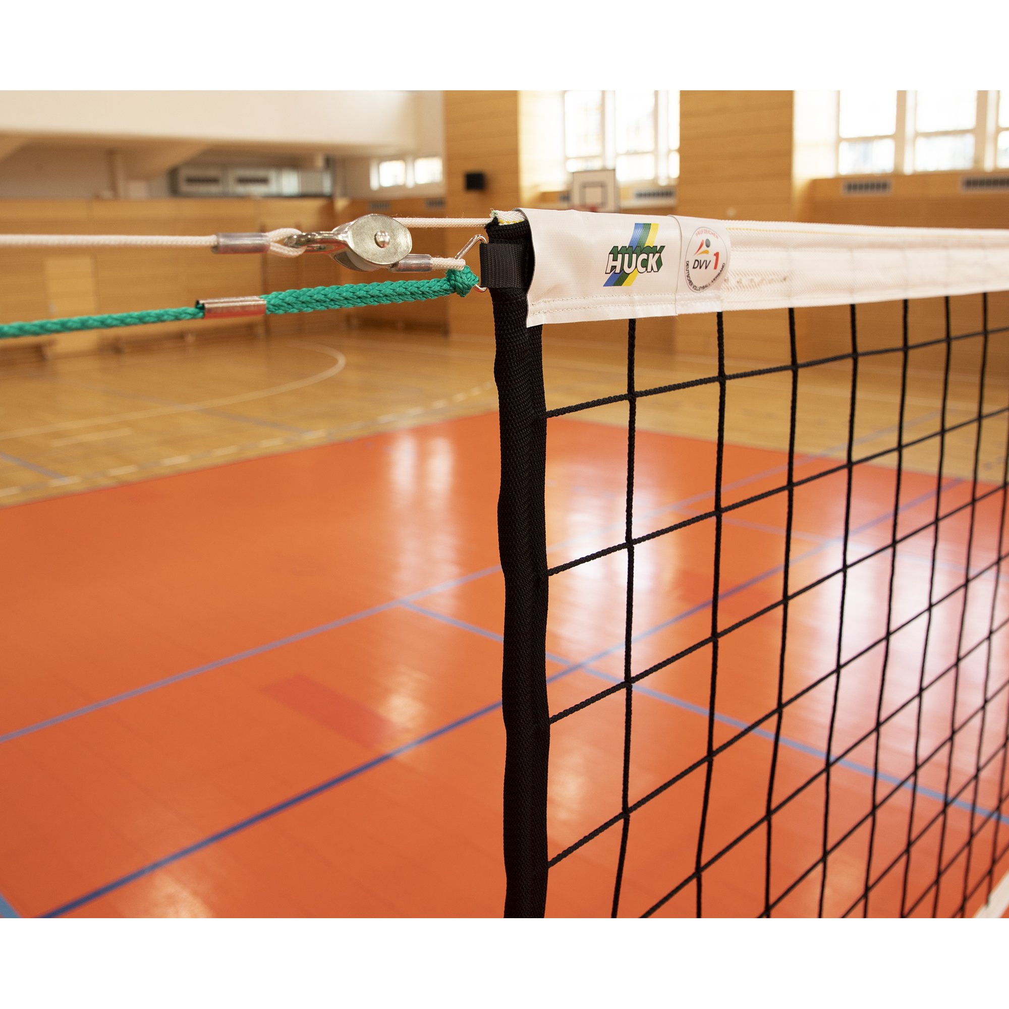 Huck Volleyball Turniernetz 5099 mit Umlenkrolle - DVV1