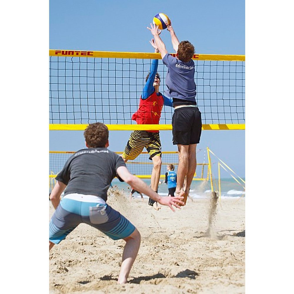 Funtec Pro Beach Beachvolleyball Netz - stationär